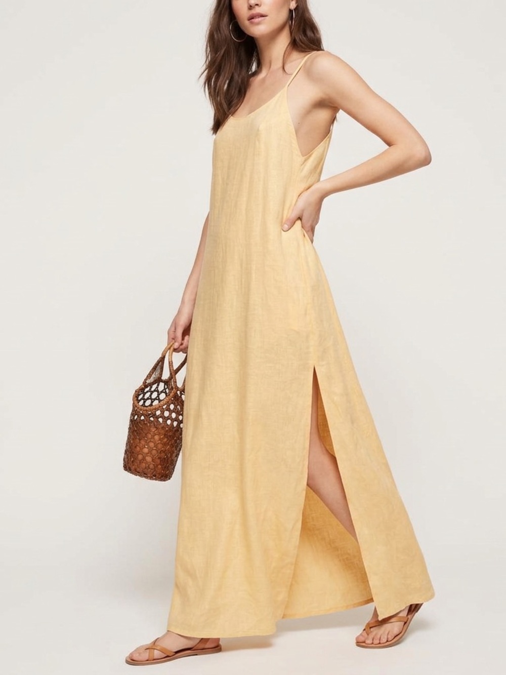 REFORMATION LINEN DRESS